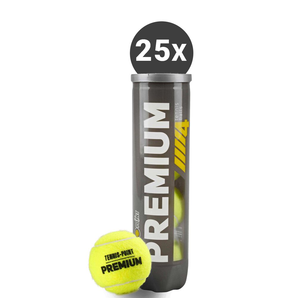 Tennis-Point 25 X Premium Tube De 4