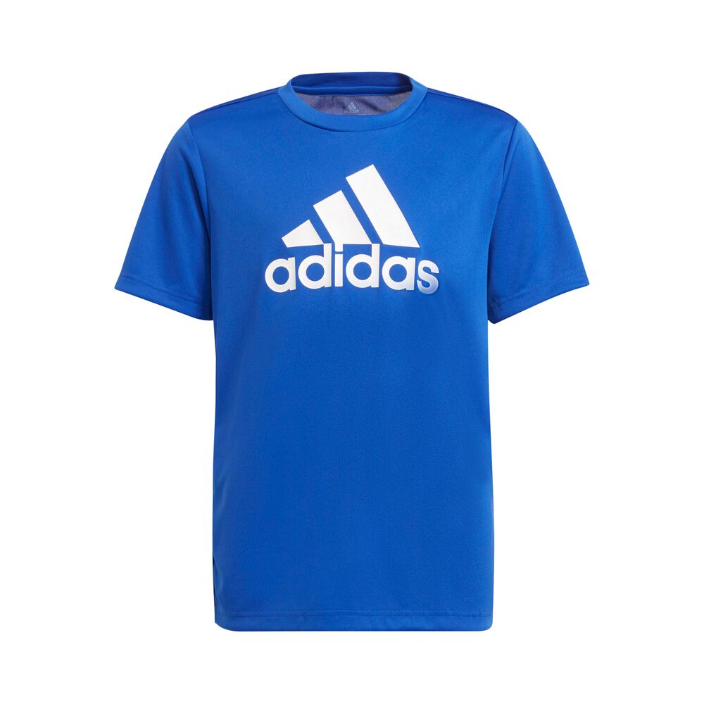 adidas Big Logo T-shirt Garçons - Bleu , Blanc