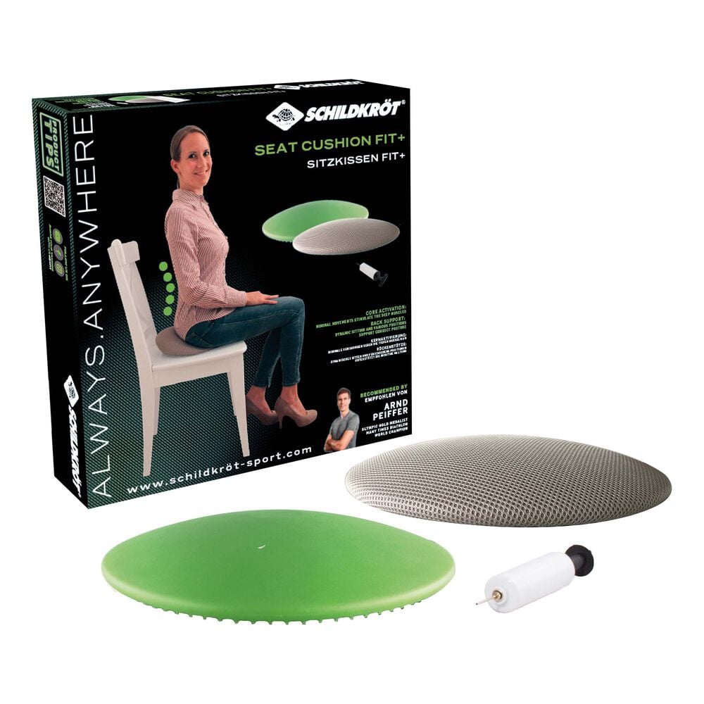 Schildkröt Fitness Seat Cushion Fit+ - Vert , Gris