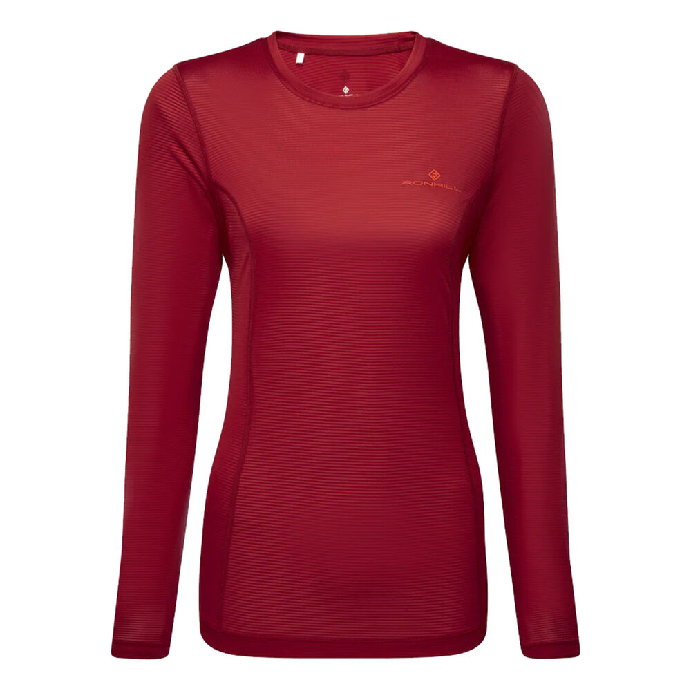 Ronhill Tech Longsleeve Maillot De Course Femmes - Rouge
