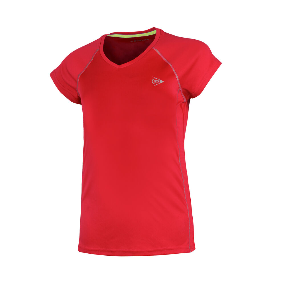 Dunlop Crew T-shirt Filles - Rouge , Argent