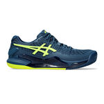 Chaussures de tennis ASICS ASICS Gel-Resolution 9 Chaussure terre battue Hommes - bleu, jaune