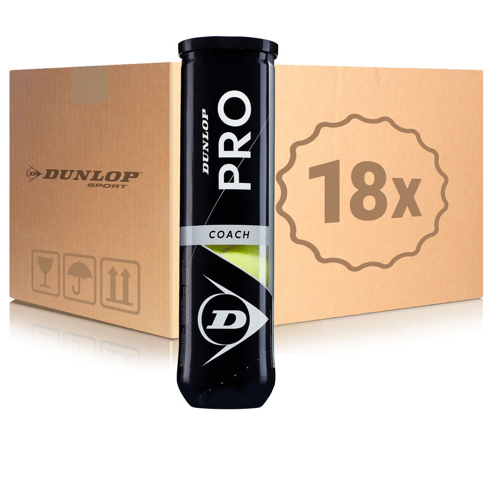 Dunlop Pro Coach 18 Tubes De 4 En Carton