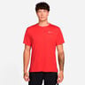 Miler Maillot de course Hommes - rouge clair, argent