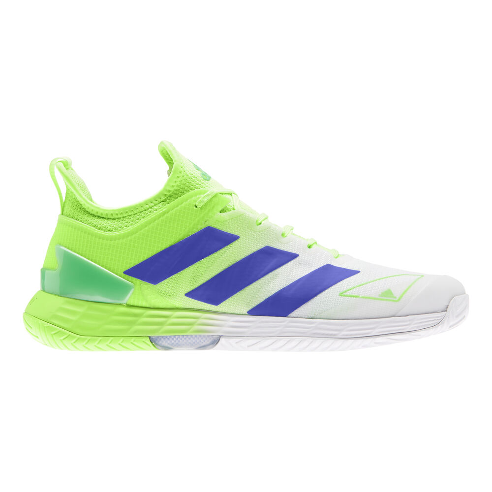 adidas Adizero Ubersonic 4 Chaussures Toutes Surfaces Hommes - Blanc , Vert Fluo