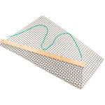 &Eacute;quipement court de tennis Tegra Tegra Tapis De Balayage Avec Baguette En Bois Amovible, Une Pi&egrave;ce-Multicouleur