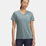 Vêtements Under Armour Under Armour Tech Twist T-shirt Femmes-bleu gris