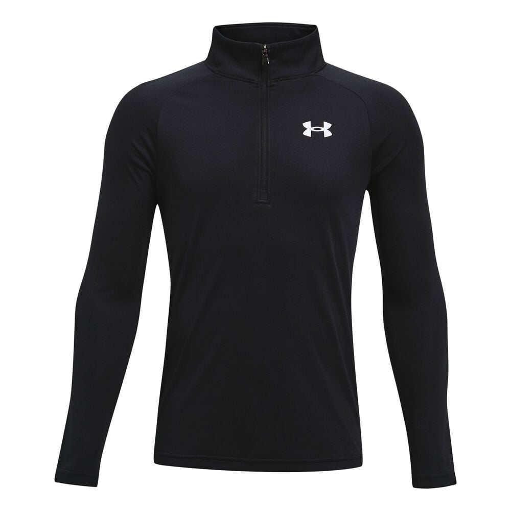 Under Armour Tech 2.0 1/2 Zip Haut Manches Longues Garçons - Noir