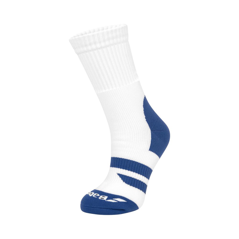 Babolat Team Big Logo Chaussettes De Tennis Pack 1 Unité - Blanc , Bleu