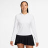 Court Dri-Fit Advantage Haut Manches Longues Femmes-Blanc,Blanc