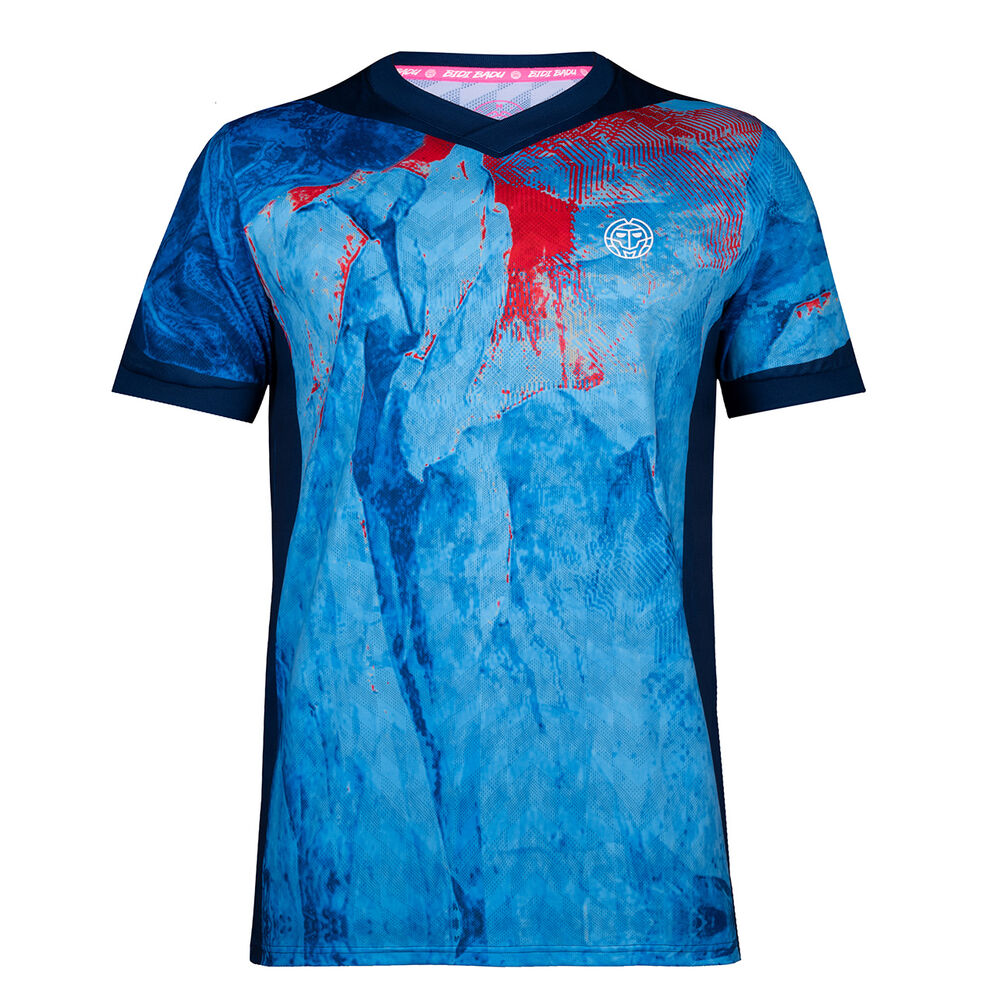 BIDI BADU Niam Tech T-shirt Hommes - Bleu , Rouge