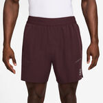 Vêtements Nike Nike Court Dri-FIT Advantage 6in Shorts Hommes - rouge foncé, blanc