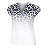 Leoparty Styles V-Neck T-shirt Femmes-Blanc,Noir