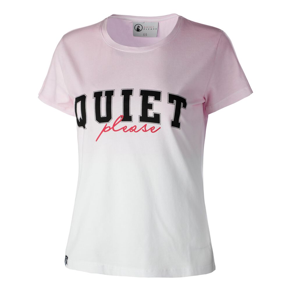 Quiet Please Jamming College T-shirt Femmes - Blanc , Rosé