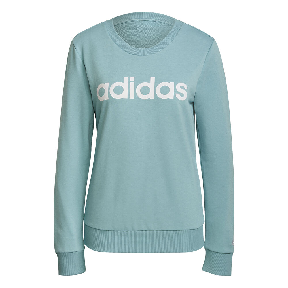adidas Linear FT Sweat-shirt Femmes - Turquoise , Blanc