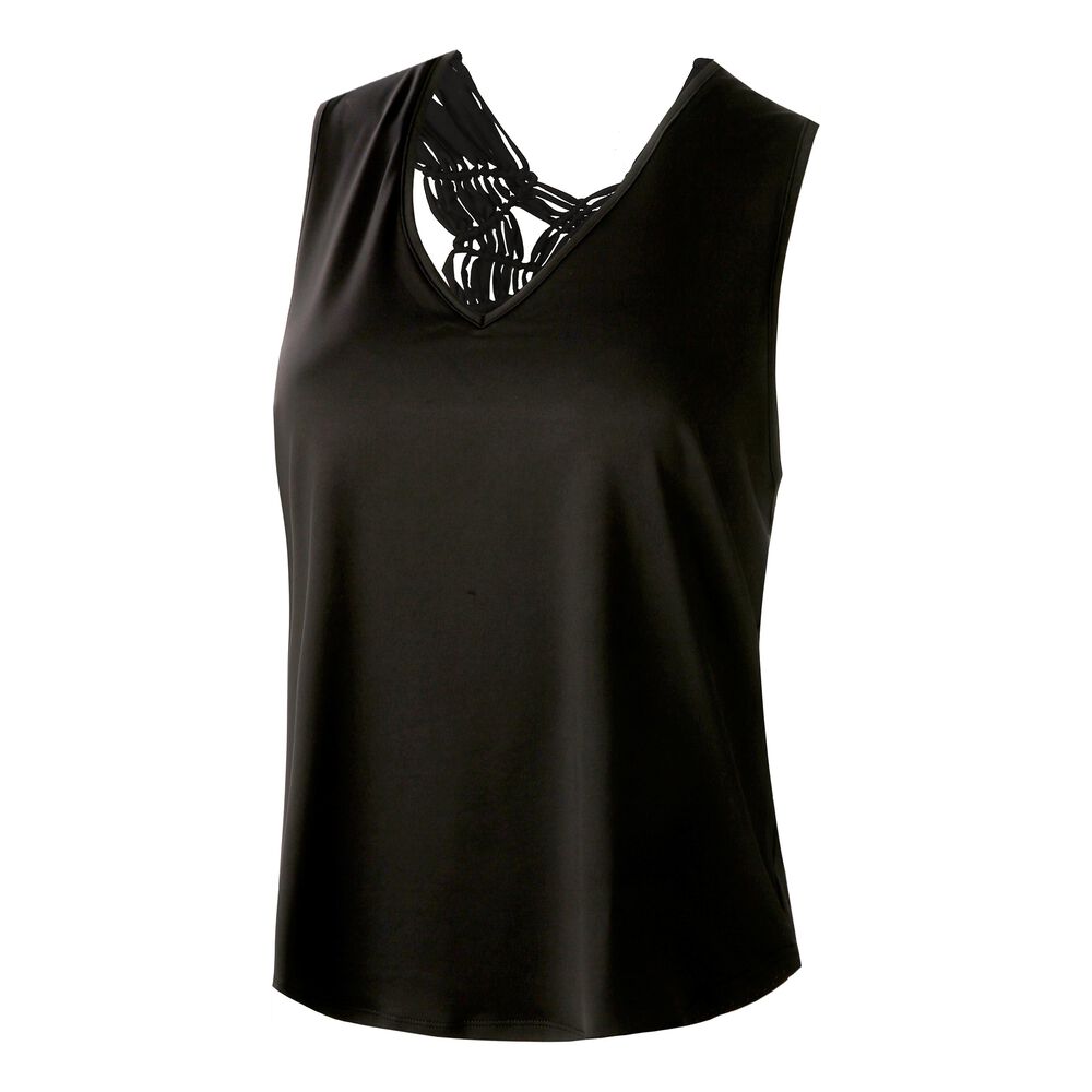 Lucky in Love Macrame Singlet Débardeur Tank Top Femmes - Noir