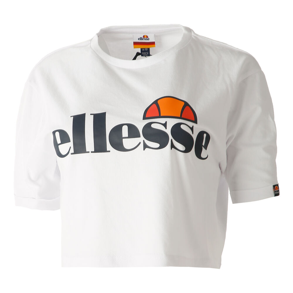 Ellesse Alberta Crop T-shirt Femmes - Blanc , Bleu Foncé