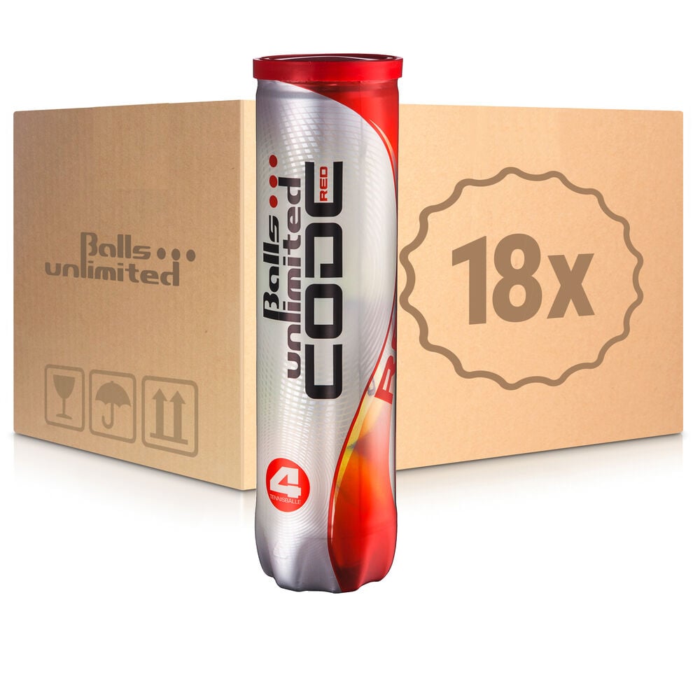 Balls Unlimited Code Red 18 Tubes De 4 En Carton