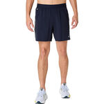 V&ecirc;tements ASICS ASICS Road 7in Short De Running Hommes-Bleu,Gris
