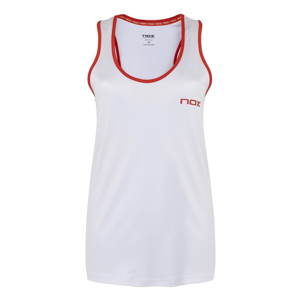 NOX Team Débardeur Tank Top Femmes - Blanc , Orange