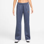 V&ecirc;tements Nike Nike Court Mid Rise Polyknit Heritage Pantalon Surv&ecirc;tement Femmes-Bleu Gris