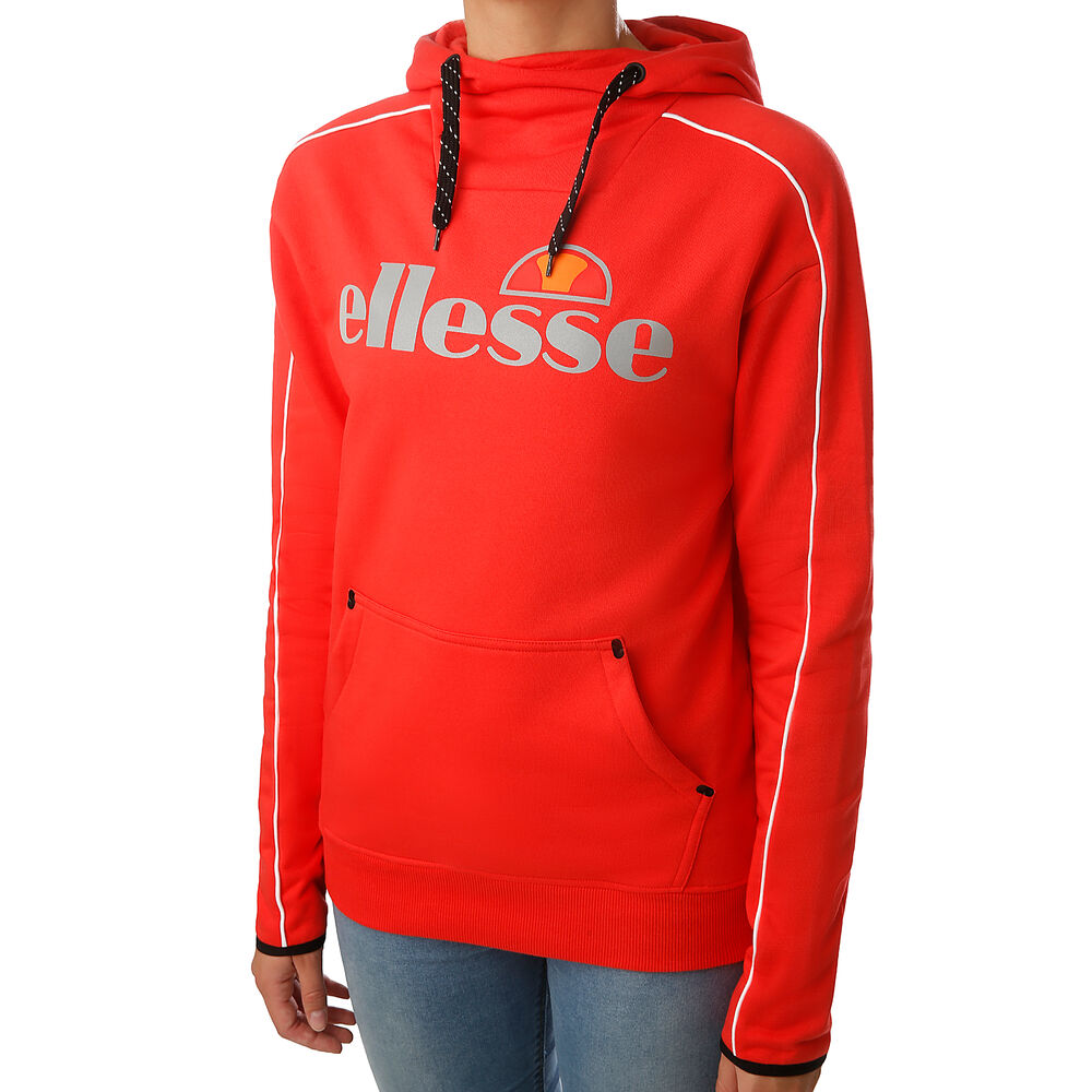 Ellesse Sassari Overhead Sweat À Capuche Femmes - Rouge , Blanc