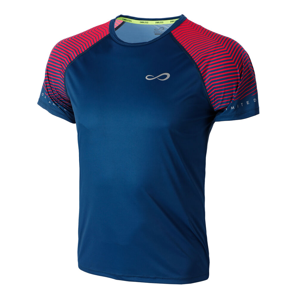 Endless Feisty Sleeves T-shirt Hommes - Bleu Foncé , Rouge