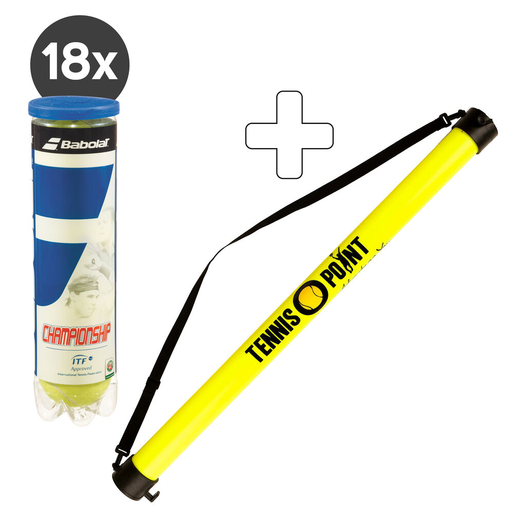 Championship 18 Tubes De 4 + Ramasse Balles Forme Tube
