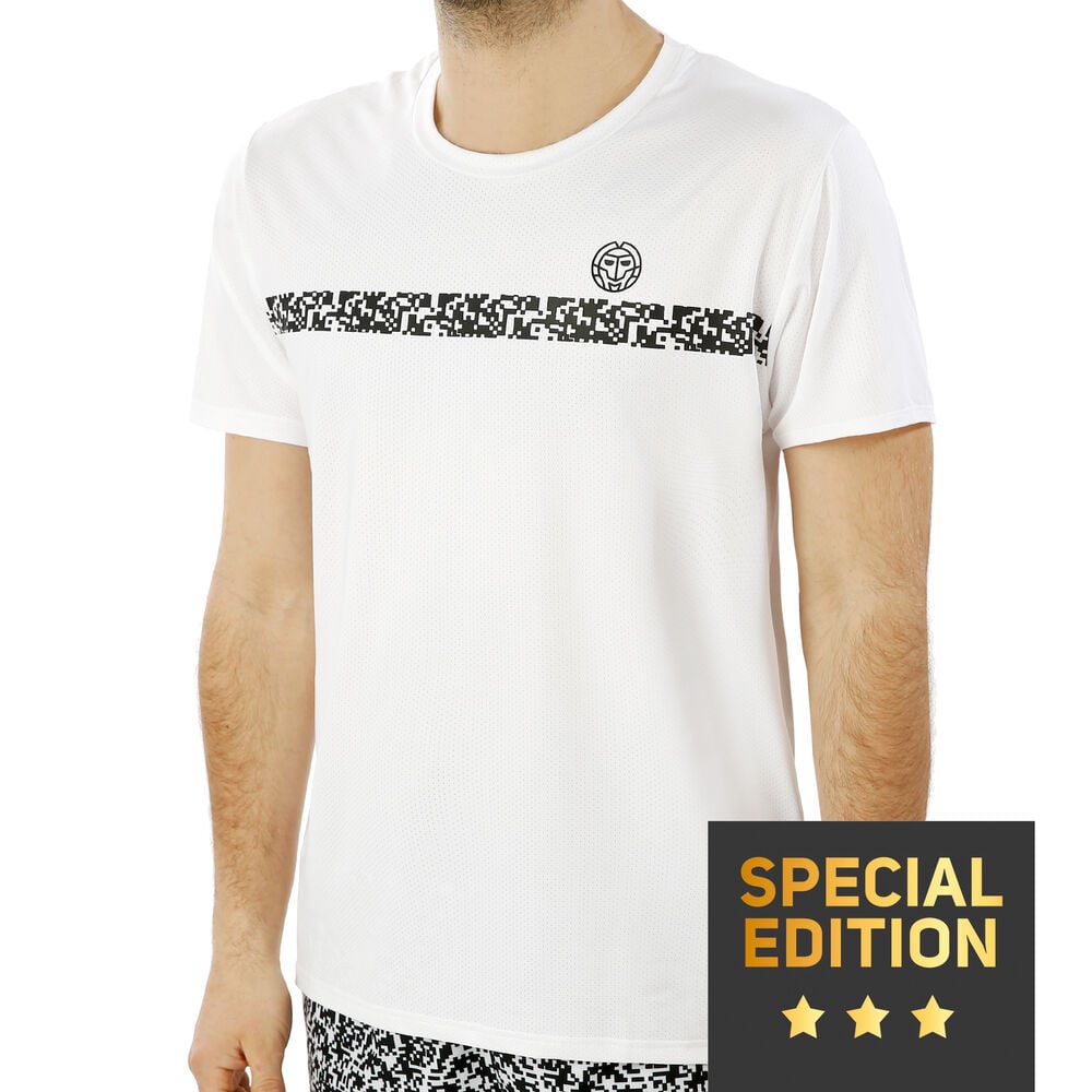 BIDI BADU Aime Tech T-shirt Edition Spéciale Hommes - Blanc , Noir