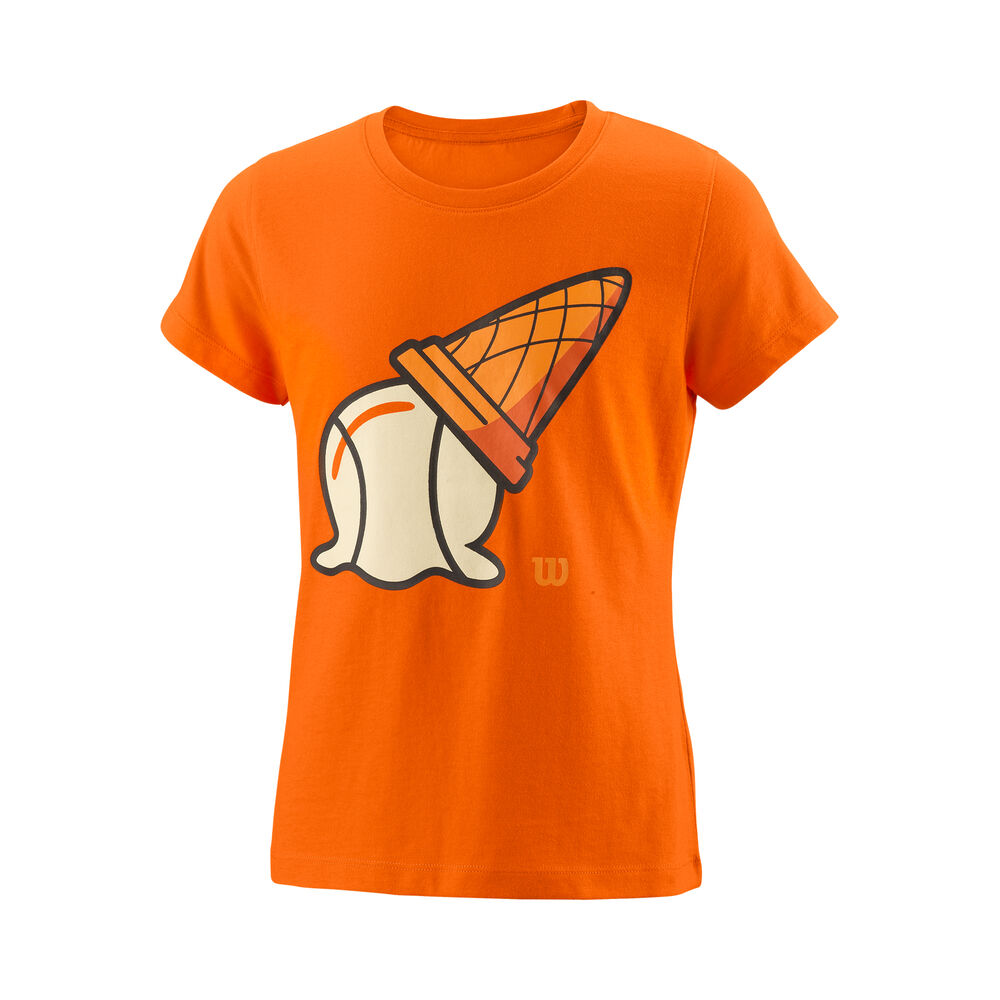 Wilson Inverted Cone Tech T-shirt Filles - Orange , Multicouleur