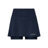 Club Basic Long Jupe Femmes-Bleu Foncé,Argent