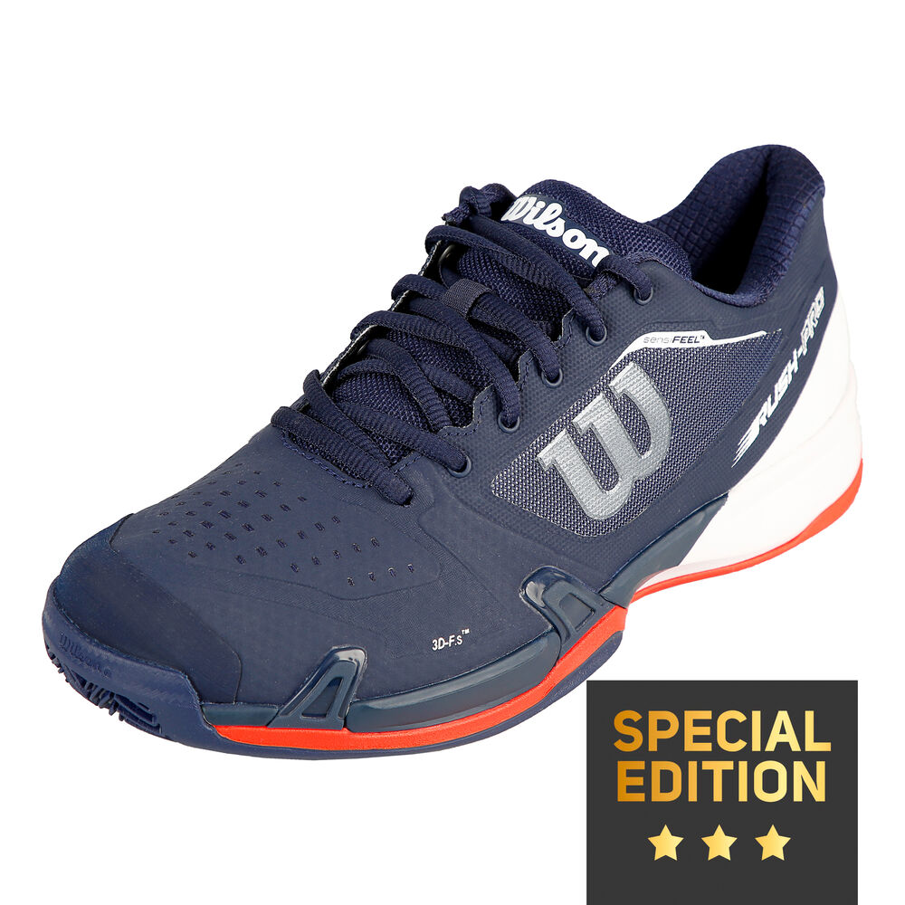 Wilson Rush Pro 2.5 Clay Edition Spéciale Hommes - Bleu Foncé , Blanc