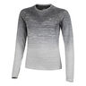 Seamless Haut Manches Longues Femmes-Blanc,Gris