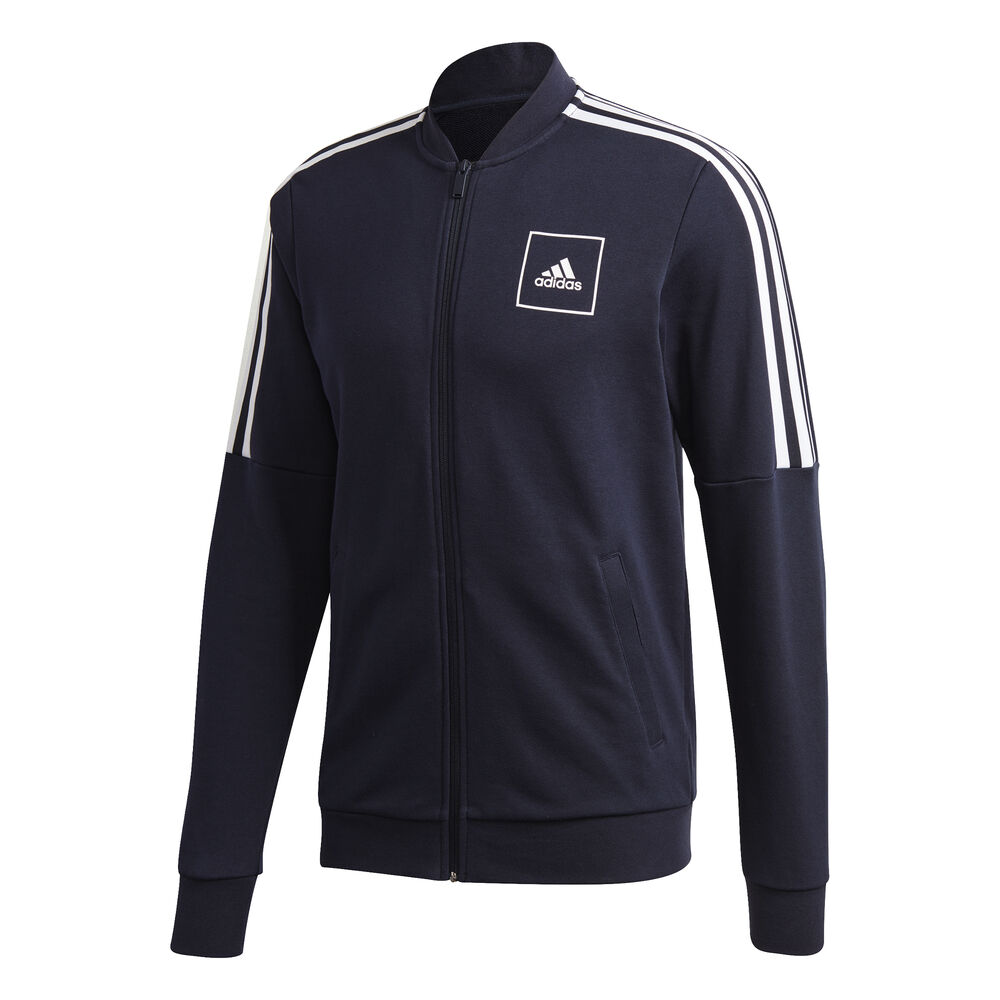 adidas 3-Stripes Tape Veste De Survêtement Hommes - Bleu Foncé , Blanc