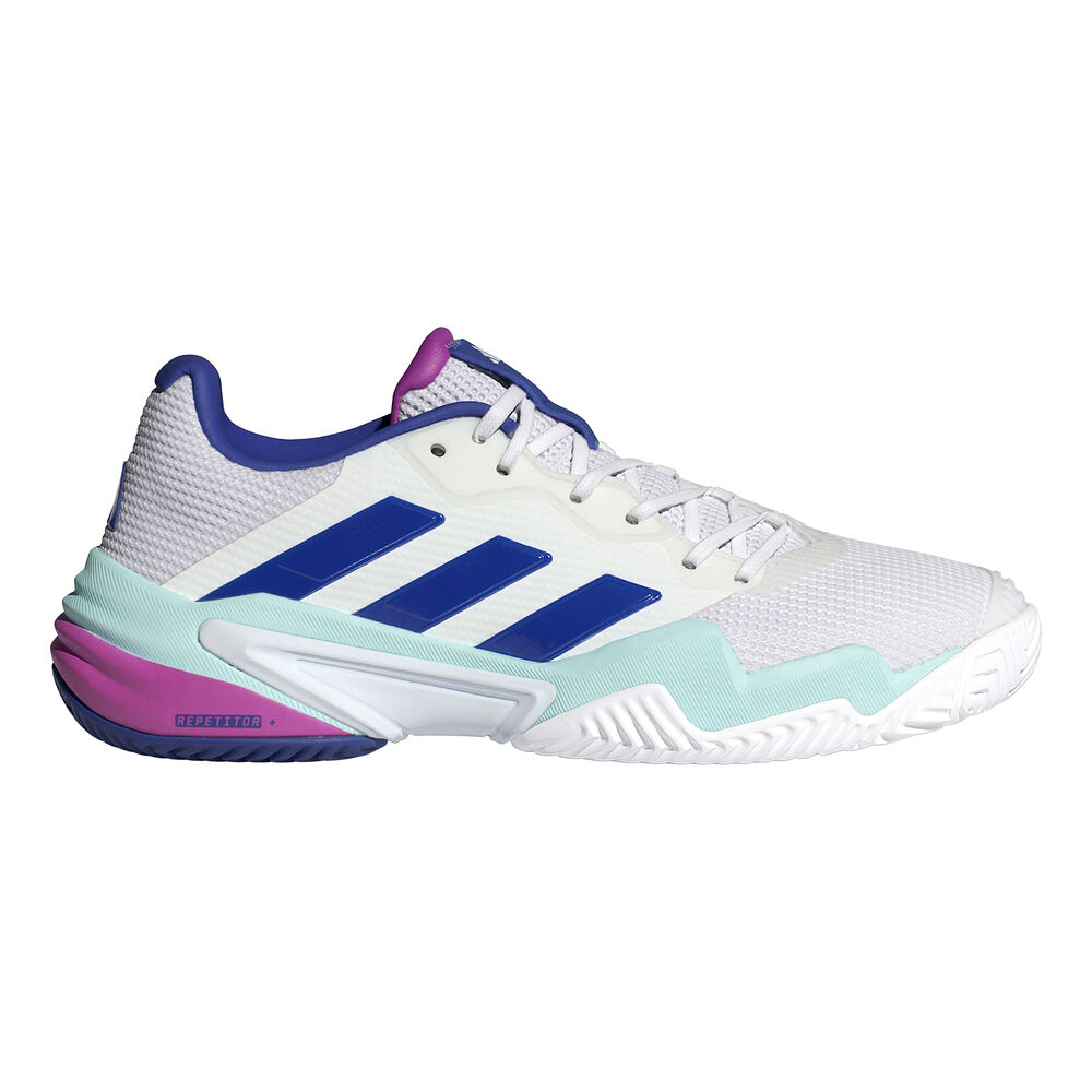 adidas Barricade 13 Chaussures Toutes Surfaces Hommes - Blanc , Bleu