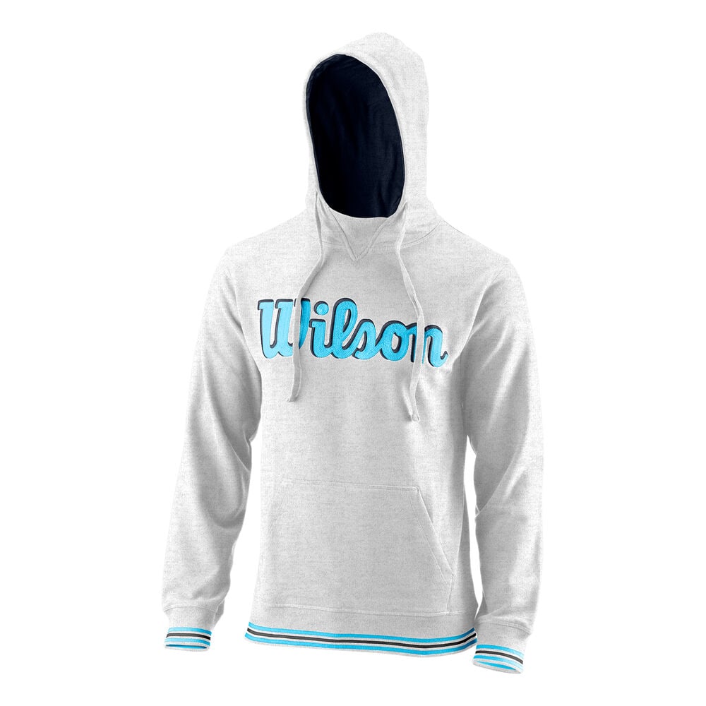 Wilson Chi Script Po Slimfit Sweat à Capuche Hommes - Blanc , Turquoise