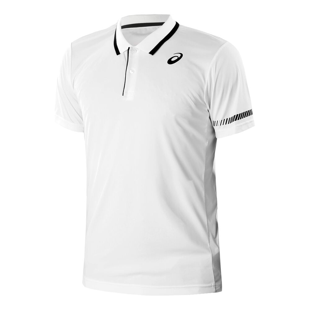 Asics Polo Hommes - Blanc , Noir
