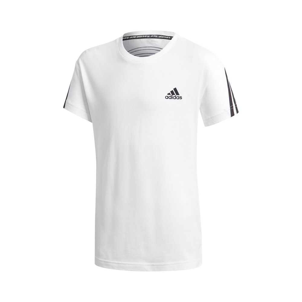 adidas 3-Stripes Future Icons T-shirt Garçons - Blanc , Noir