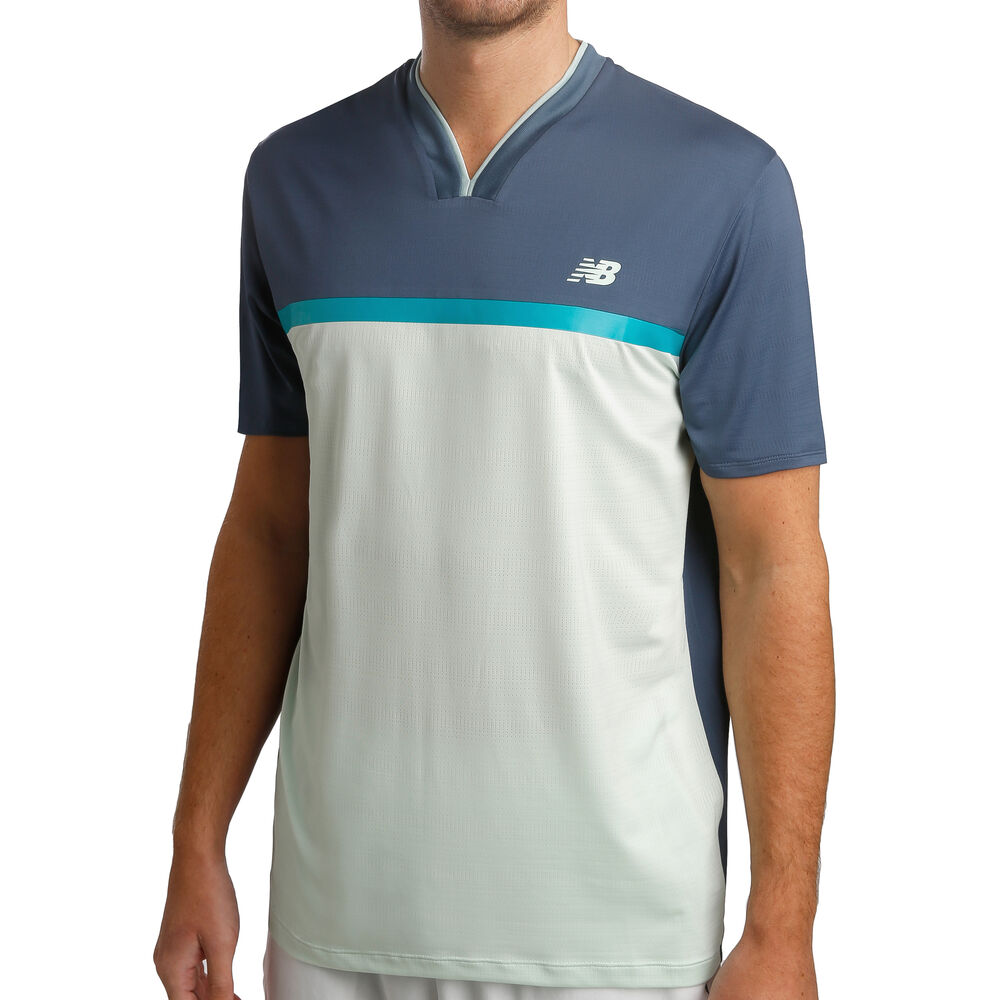 New Balance Tournament T-shirt Hommes - Gris , Crème