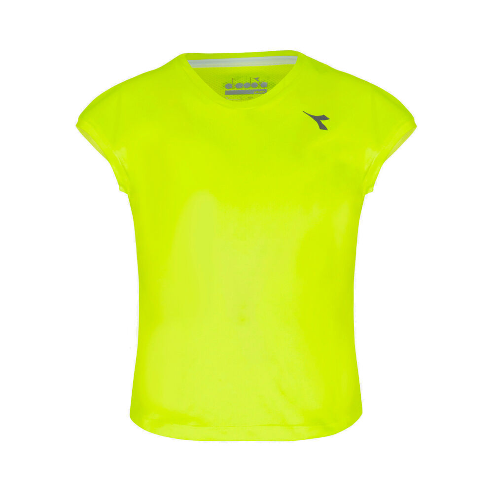 Diadora Team T-shirt Filles - Jaune , Noir