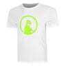 Wild Trainings T-shirt Hommes-Blanc,Vert Fluo