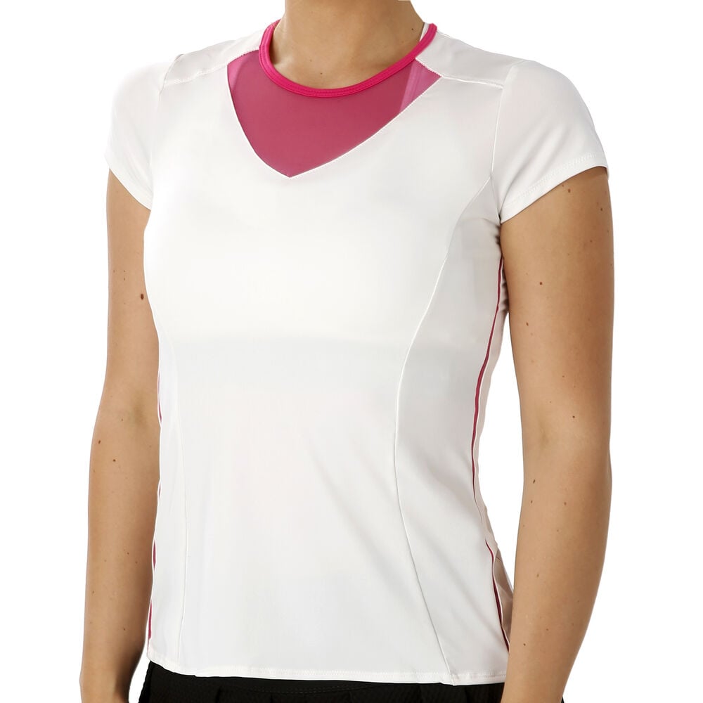 Lucky in Love LS T-shirt Femmes - Blanc , Pink