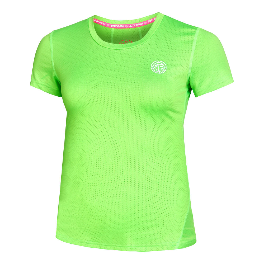 BIDI BADU Eve Tech Roundneck T-shirt Femmes - Vert Fluo