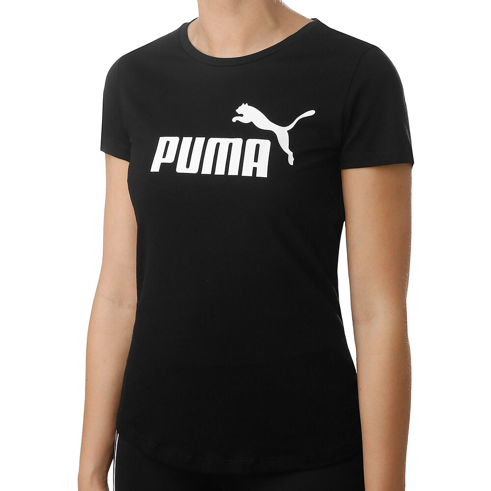 Puma Essential Logo T-shirt Femmes - Noir , Blanc