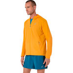 V&ecirc;tements ASICS ASICS Road Packable Jacket Veste running Hommes-jaune, bleu