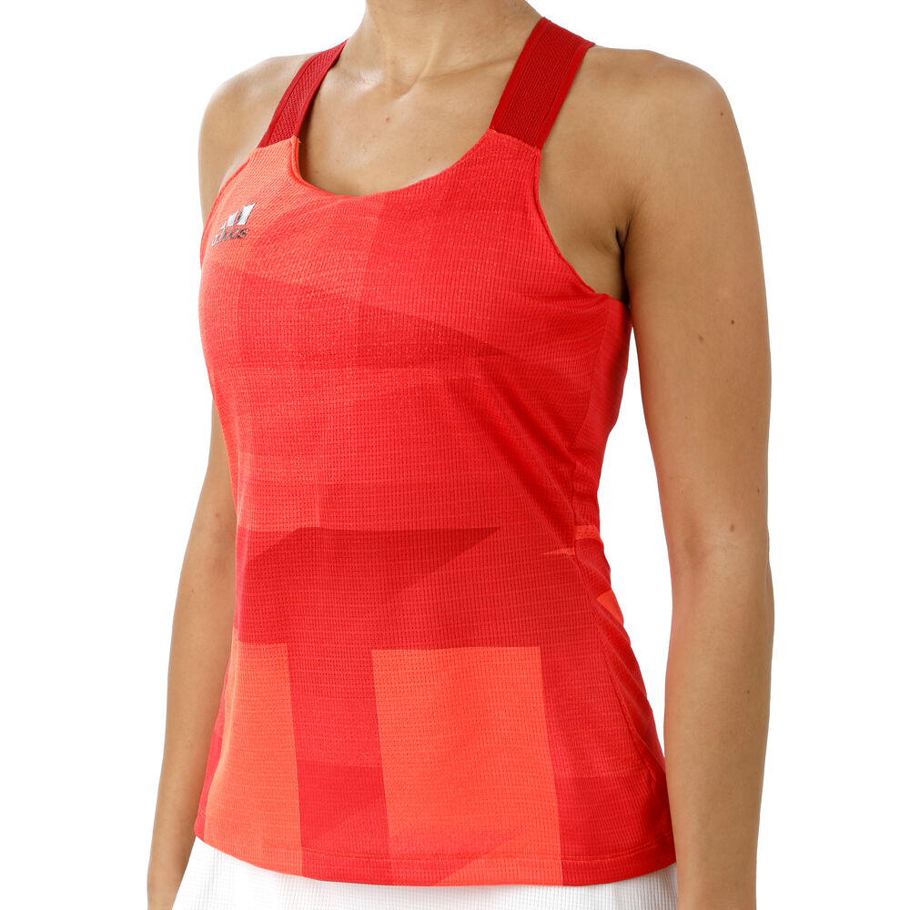 adidas Y- Olymp Heat Ready Débardeur Tank Top Femmes - Rouge , Orange