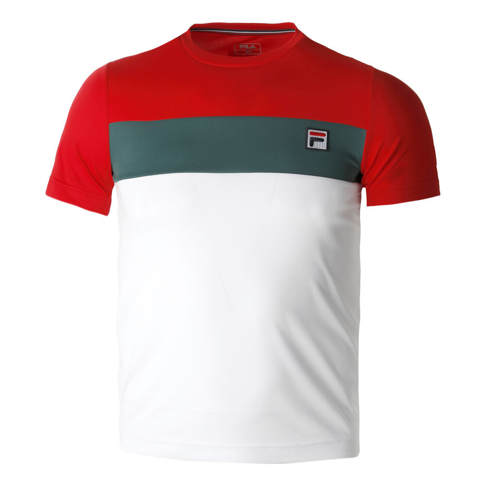 Fila Alex T-shirt Hommes - Blanc , Rouge