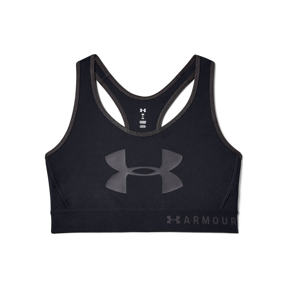 Under Armour Mid Keyhole Graphic Soutien-gorge Sport Femmes - Noir , Gris