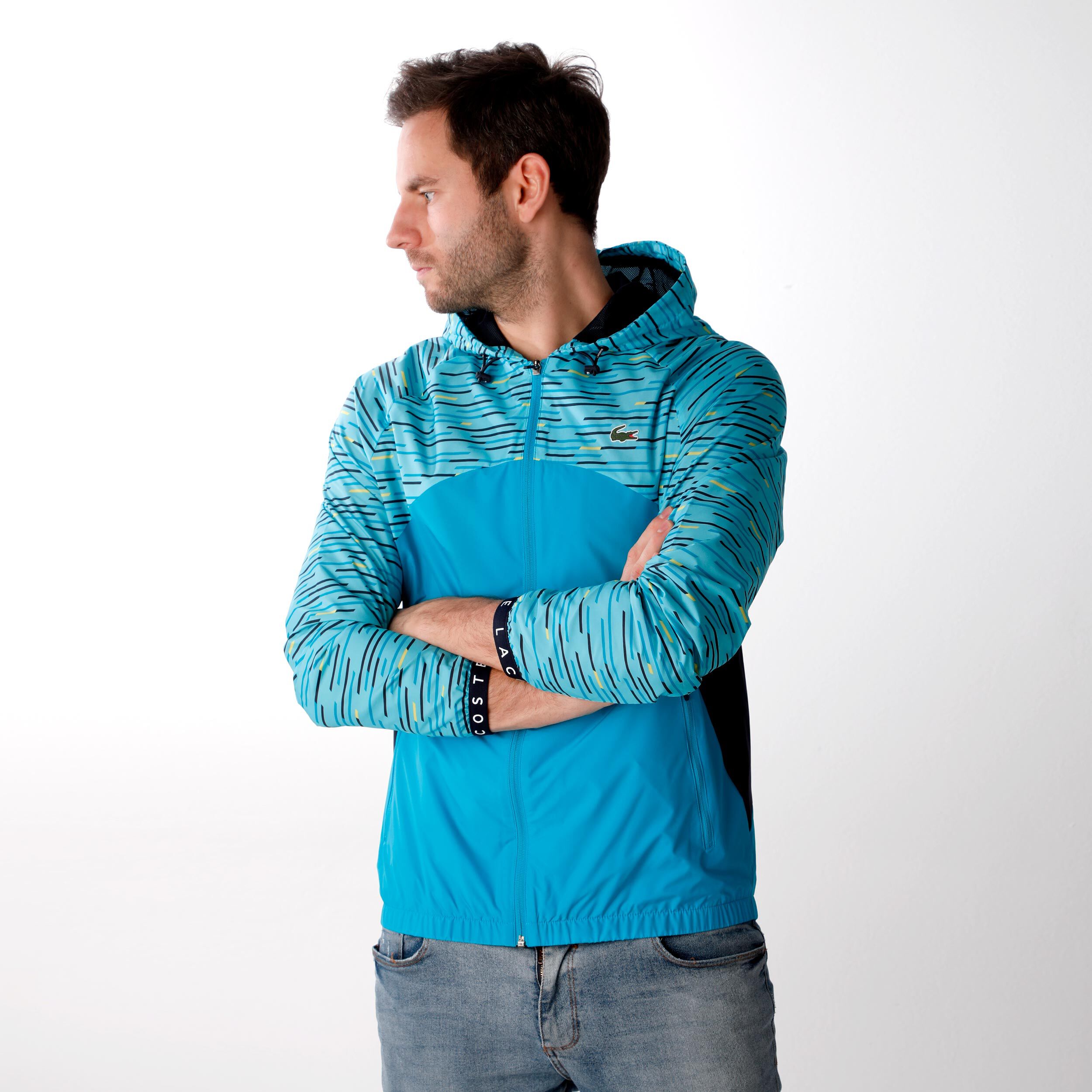 Survetement clearance lacoste turquoise