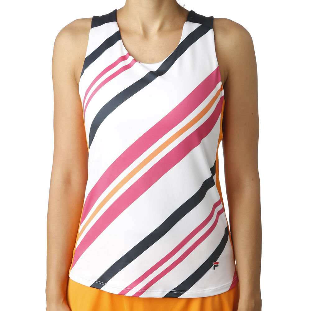 Fila Ashley Racerback Débardeur Tank Top Femmes - Blanc , Bleu Foncé
